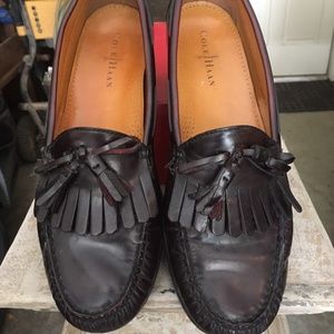 Cole Haan Pinch Tassel Loafers Dark Brown